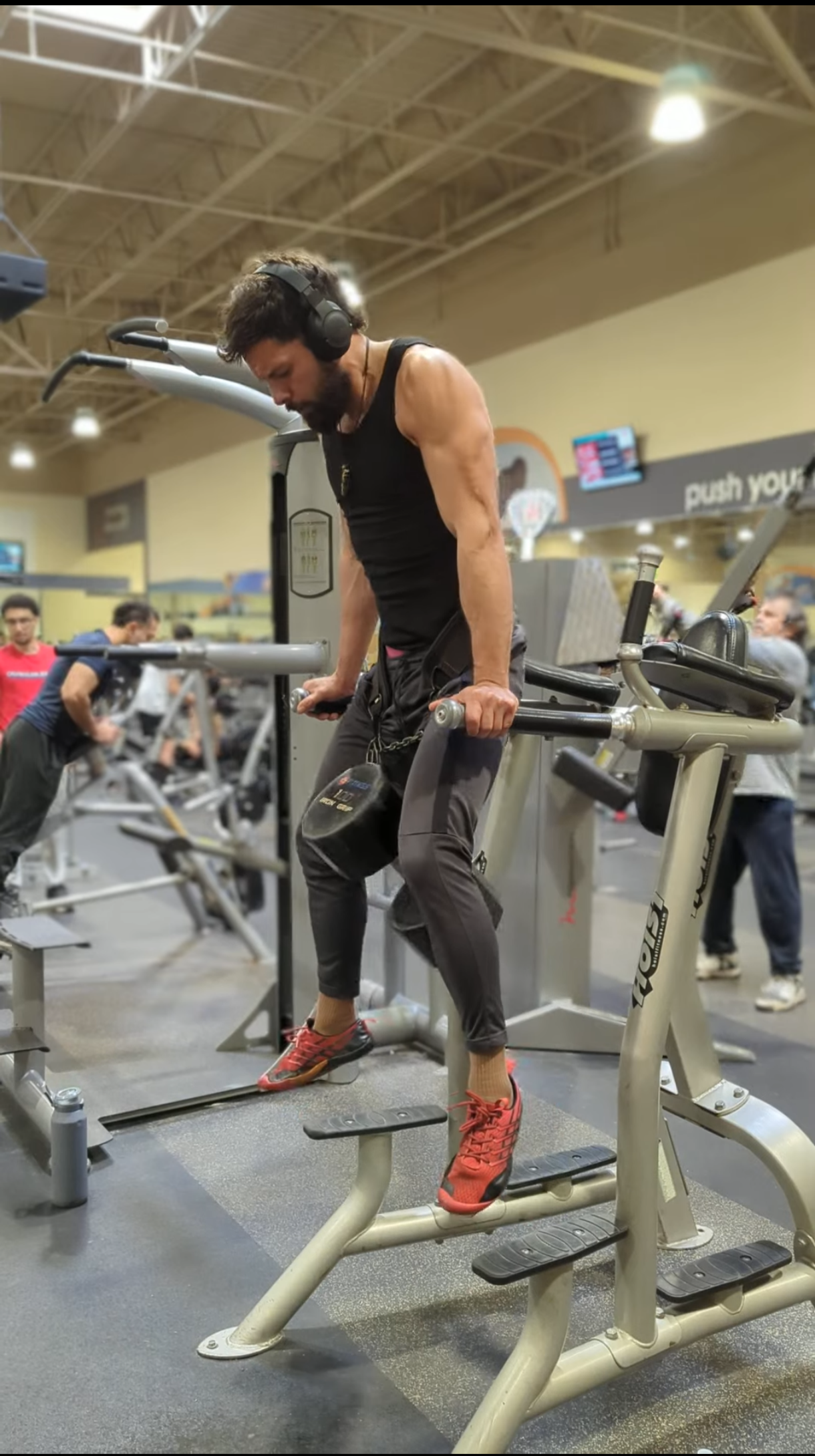 Brian training in the gym